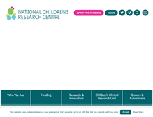Tablet Screenshot of nationalchildrensresearchcentre.ie